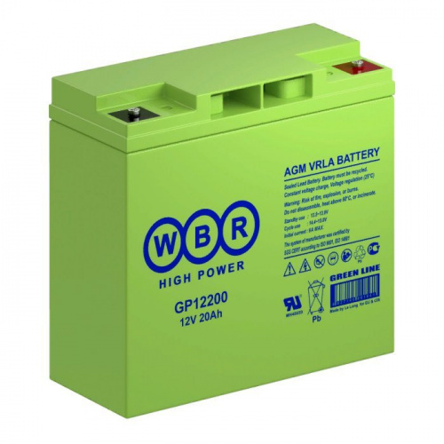 WBR GP12200 Аккумулятор герметичный свинцово-кислотный WBR GP12200 Аккумулятор герметичный свинцово-кислотный