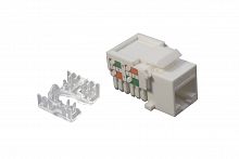 Модуль Keystone розеточный кат. 6, UTP, 1xRJ45, T568A/B, белый (DR-5103) Модуль Keystone Jack