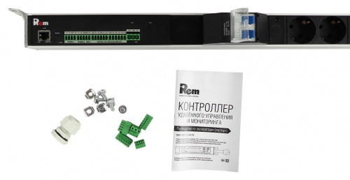 R-MC1-32-4x2S-2x3C13-2x2C19-A-1820-K Блок силовых розеток с контроллером
