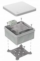 Коробка огнестойкая разветвительная для о/п двухкомпонентная 100х100х50 (60-0300-7035-FR6.0-4-2-Р) Коробка огнестойкая