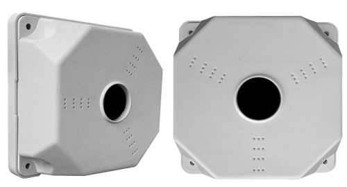 МК+Видео Люкс, белая Коробка монтажная для камер видеонаблюдения