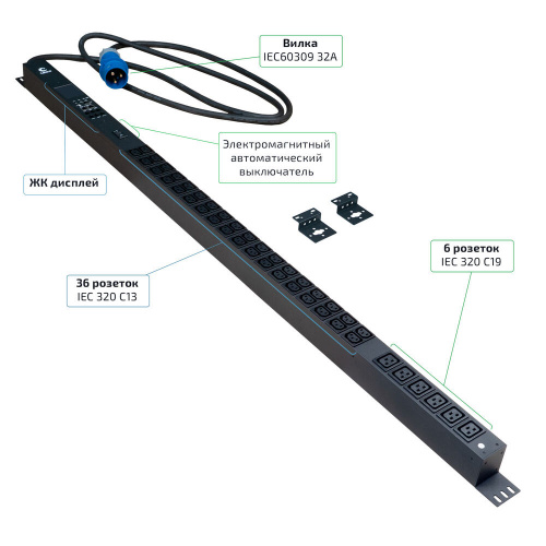 SMART-PDU-32-1P-36C13-6C19-I309-M (12595c)