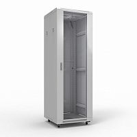 Шкаф телекоммуникационный 19" напольный 42U 600х800 мм, передняя дверь стекло, задняя дверь металл, RAL 7035 (состоит из 2 частей) (04-2306) Шкаф напольный