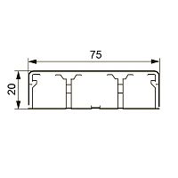 Короб DLPlus 75х20 (030033) Кабель-канал