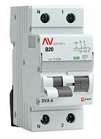 DVA-6 1P+N 20А B 30мА AC 6кА AVERES (rcbo6-1pn-20B-30-ac-av) Дифференциальный автоматический выключатель