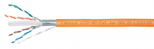 UTP-4P-Cat.6a-SOLID-LSZH-OR (11374c) Кабель «витая пара» (LAN) для структурированных систем связи UTP-4P-Cat.6a-SOLID-LSZH-OR (11374c) Кабель «витая пара» (LAN) для структурированных систем связи