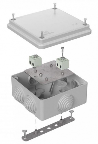 Коробка огнестойкая для о/п 100х100х50 (40-0300-7035-FR1.5-4) Коробка огнестойкая