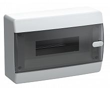 Корпус пластиковый UNION Compact ЩРН-П-12 IP41 черная прозрачная дверь (UIC-KP12-N-12-41-K01)