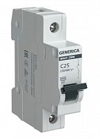 GENERICA ВА47-29М 1P C 25А 4,5кА (MVA21-1-025-C-G) Автоматический выключатель