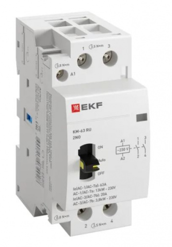 КМ РУ 63А 2NO 230В АС (2 мод.) PROXIMA (km-2m-63-20)