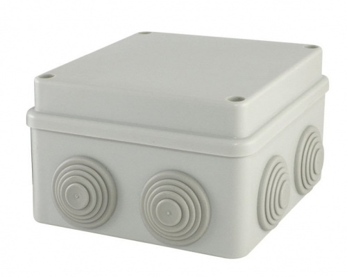 Коробка ОП 110х110х70мм, крышка на винтах, IP55, 8вх. (SQ1401-0114) Распаячная коробка Коробка ОП 110х110х70мм, крышка на винтах, IP55, 8вх. (SQ1401-0114) Распаячная коробка