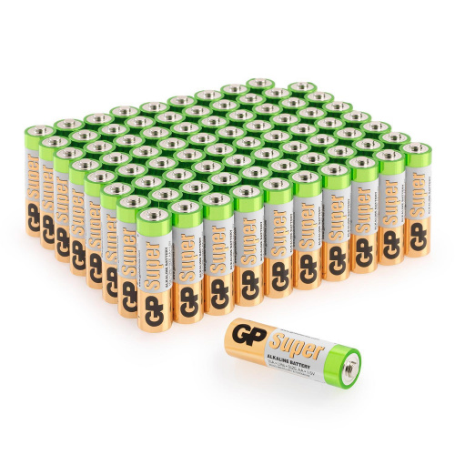 GP Super Alkaline 24A AAA (GP 24AA21-2CRSWC80), упак. 80 шт. Алкалиновые батарейки