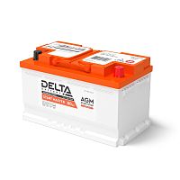 Аккумулятор автомобильный герметичный свинцово-кислотный Delta START MASTER 80 Ah AGM