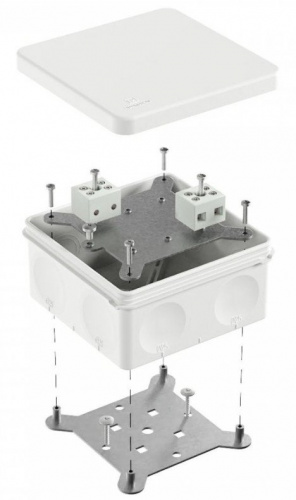 Коробка огнестойкая о/п двухкомпонентная 100х100х50 Е15-Е120 (60-0300-9003-FR6.0-4) Коробка огнестойкая HF