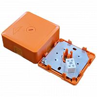 КМ-О (2к)-IP41-s-оранж Коробка монтажная огнестойкая