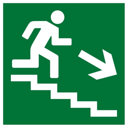 Плёнка (Е-13) направление к эвакуационному выходу по лестнице вниз Пленка