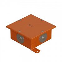 Коробка SMB120 металлическая 120х120х60, 4 металлических заглушки (56004S) Коробка, 4 металлические заглушки