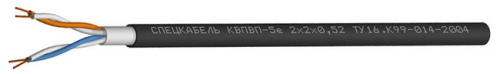 КВПВП-5е 2х2х0,52 (Спецкабель) Кабель симметричный для структурированных кабельных систем (UTP) категории 5e, одиночной прокладки