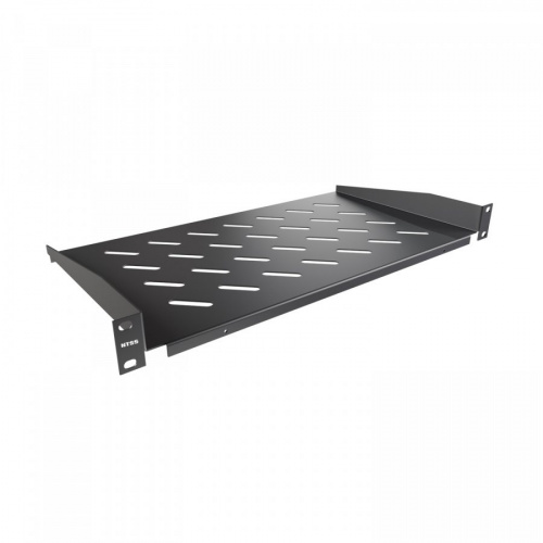 NTSS-FF-250-BL 1U нагр.:20кг. 19" 250мм черный Полка стационарная