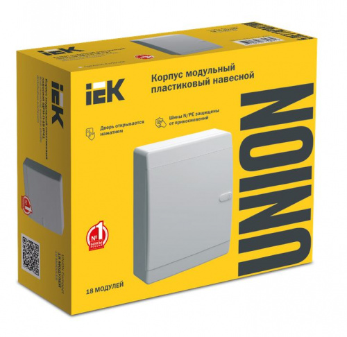Корпус пластиковый UNION Compact ЩРН-П-18 IP41 белая дверь (UIC-KP13-N-18-41-K01) фото 3