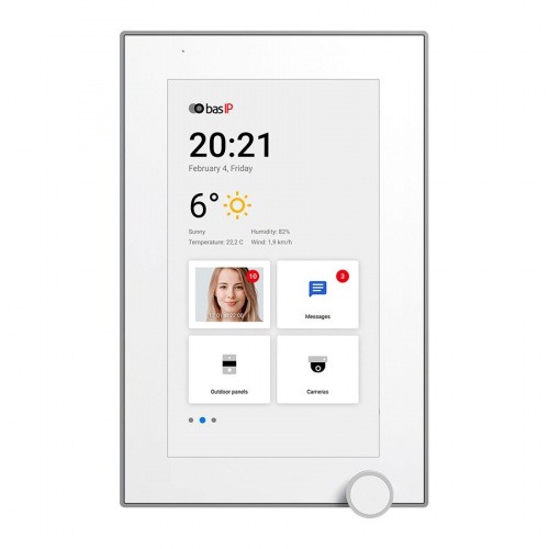 AZ-07L WHITE Монитор IP-видеодомофона цветной AZ-07L WHITE Монитор IP-видеодомофона цветной