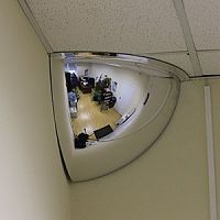 D=800х360 (1/4) Зеркало купольное потолочное