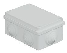 Коробка JBS120 120х80х50, 6 вых., IP55, белая (44008W-1) Коробка монтажная