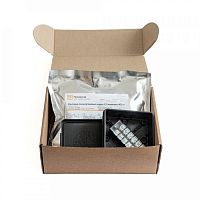 Коробка распределительная 100х100х40 двухкомпонентная (HF) в комплекте с компаундом и с 6-кл. зажимами, сечение до 2,5 мм², черная (PR80.0177)
