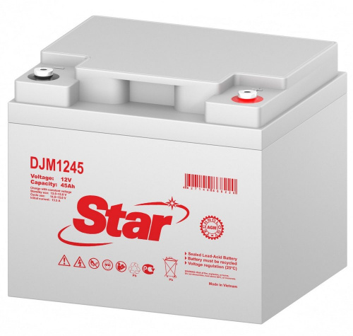 STAR DJM1245 Аккумулятор герметичный свинцово-кислотный фото 2