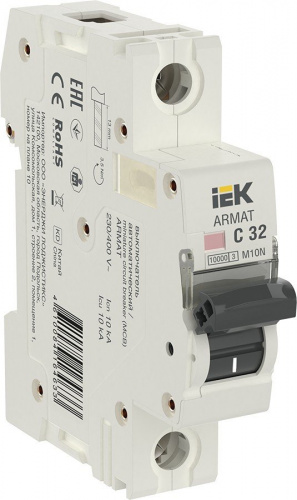 M10N 1P C 32А 10кА ARMAT (AR-M10N-1-C032) Автоматический выключатель M10N 1P C 32А 10кА ARMAT (AR-M10N-1-C032) Автоматический выключатель
