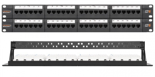 NMC-RP48UE2-2U-BK Патч-панель 19" NMC-RP48UE2-2U-BK Патч-панель 19"