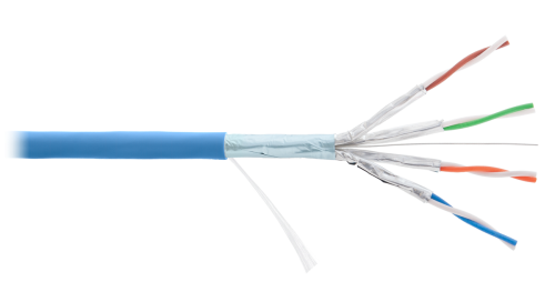 F/FTP 4pair, Cat6a, Solid, In, нг(А)-HF (NMC 4355C-IB) Кабель «витая пара» (LAN) для структурированных систем связи