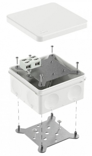 Коробка огнестойкая о/п двухкомпонентная 100х100х50 Е15-Е60 (60-0300-9003-FR6.0-4-2-Р) Коробка огнестойкая HF