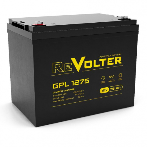 ReVolter GPL 1275 Аккумулятор герметичный свинцово-кислотный ReVolter GPL 1275 Аккумулятор герметичный свинцово-кислотный