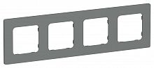 FLITE Рамка 4-местная РУ-4-К-ФлМА мокрый асфальт (FI-M42-32-20-K80)