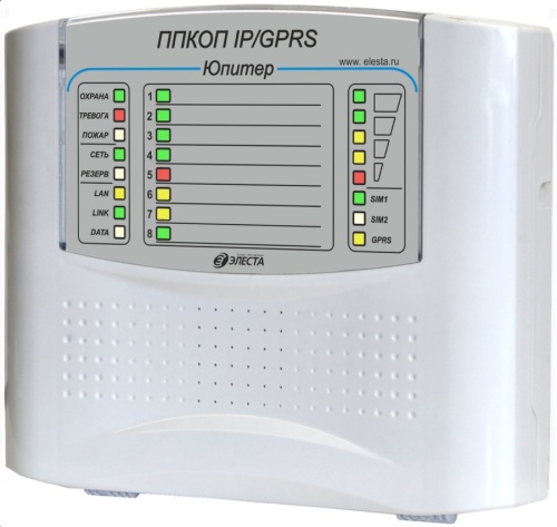 Юпитер-1831 (8 IP/GPRS), пластик Прибор приемно-контрольный охранно-пожарный