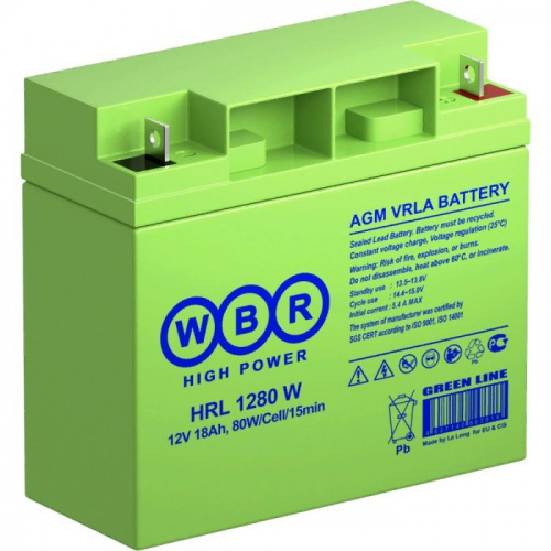 WBR HRL1280W Аккумулятор герметичный свинцово-кислотный WBR HRL1280W Аккумулятор герметичный свинцово-кислотный