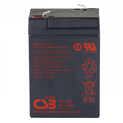 CSB GP 645 Аккумулятор герметичный свинцово-кислотный CSB GP 645 Аккумулятор герметичный свинцово-кислотный