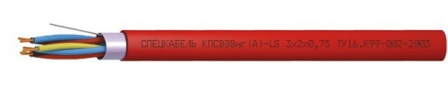 КПСВЭВнг(А)-LS 4х2х1,0 (Спецкабель) Кабель симметричный для систем сигнализации и управления, групповой прокладки, с пониженным дымо- и газовыделением