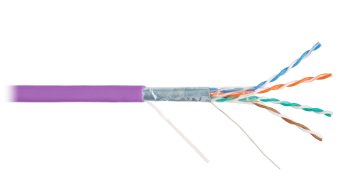 F/UTP 4pair, Cat5e, Solid, In, нг(А)-HF (NMC 4200C-VL) Кабель «витая пара» (LAN) для структурированных систем связи