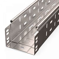 Лоток перфорированный Стандарт INOX (AISI 409) 100х80х3000 (0,7мм) (PR16.2412)