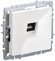 Розетка компьютерная RJ45 BRITE кат.6 РК11-БрБ скрытой установки белый (BR-K10-2-K01)