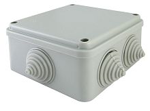 Коробка ОП 100х100х50мм, крышка на винтах, IP55, 6 вх. (SQ1401-1234) Распаячная коробка