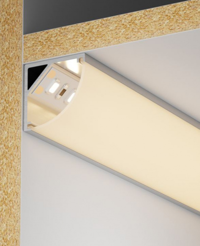 Профиль алюминиевый для LED ленты 1616 2м опал (LSADD1616-SET1-2-N3-1-12) Профиль для LED ленты фото 2