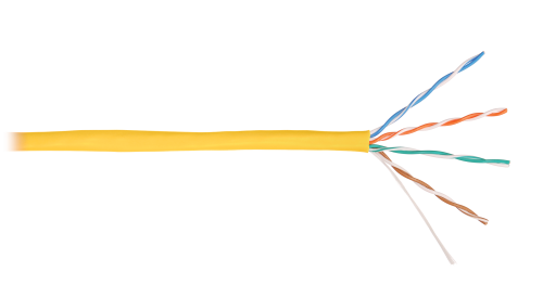 U/UTP 4pair, Cat5e, Solid, In, нг(А)-HF (NMC 9100C-YL) Кабель «витая пара» (LAN) для структурированных систем связи