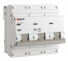 ВА 47-100M 3P 80А (D) 10kA PROXIMA (mcb47100m-3-80D-pro)