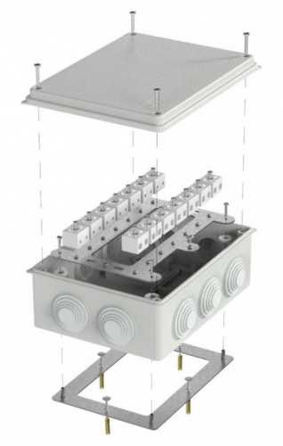Коробка огнестойкая для о/п 200х150х75 (40-0320-7035-FR6.0-28) Коробка огнестойкая