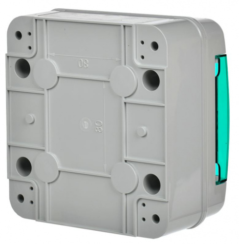 Корпус пластиковый TEKFOR КМПн-6 IP65 зеленая прозрачная дверь (TF5-KP72-N-06-65-K03-K06) фото 5