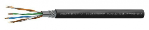 СПЕЦЛАН SF/UTP Cat 5e ZH нг(А)-HF 2х2х0,52 Кабель «витая пара» (LAN) для структурированных систем связи СПЕЦЛАН SF/UTP Cat 5e ZH нг(А)-HF 2х2х0,52 Кабель «витая пара» (LAN) для структурированных систем связи