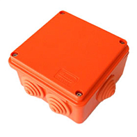 Коробка JBS100 100х100х55, 6P, (0,15-10мм²) 42367HF Коробка монтажная, огнестойкая, без галогена